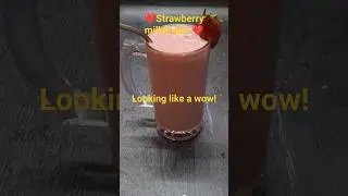 My kids favourite Strawberry milkshake #Easy milkshake #Reshma's taste & tales.