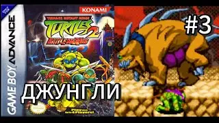 TMNT 2: BATTLE NEXUS [GBA] (All Crystals) Джунгли. Level 3.