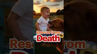 The Moment an Animal Saved a Human Life!    #animation #shorts #animals #hero #art #world #subscribe