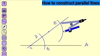 Geometrical Construction | How To Construct Parallel Lines