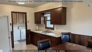 Priced at $139,900 - 4201 Washington Avenue, Matteson, IL 60443