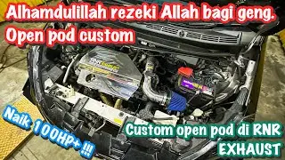 CUSTOM OPEN POD PERODUA MYVI G3 1.3 | RNR EXHAUST | HASIL KEJE CUN DAN MURAH