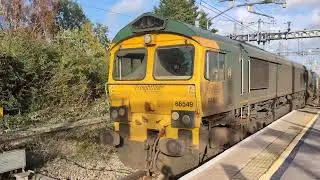 Colas Rail + Freightliner Class 66's no's: 66850 + 66549 @ Swindon (3J41) 28/10/2025.