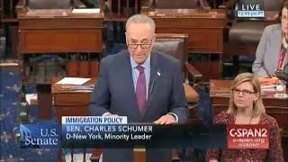 SENATE   SEN SCHUMER LAMBASTES tRump AFTER ALL DACA AMENDMENTS FAIL   02 15 2018