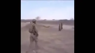 Soldier scares the crap outta kids