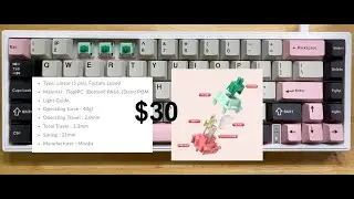 Sound Test Monka 3067 Pro V2 (Strawberry Jam Switches)