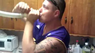 Kushtello hitting that bong