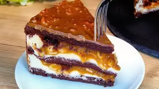 Snickers cake that melts in your mouth! Simple and delicious! 😋