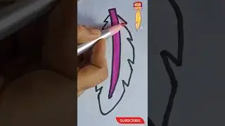 Draw Quill#Q for quill#easydrawing#kids