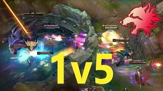 1v5 EPIC BARON STEAL - WARWICK JUNGLE