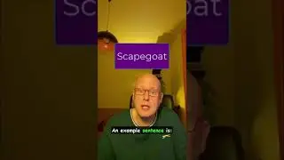 Word of the Day SHORT:  Scapegoat