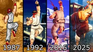 Evolution of Ryu's Shoryuken (1987-2025) 4K 60ᶠᵖˢ