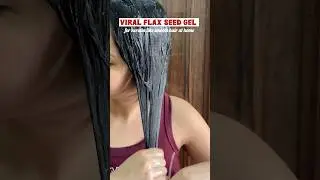 Flax seed gel for Hair🫧 #flaxseed #haircare #shortsvideo #ytshorts