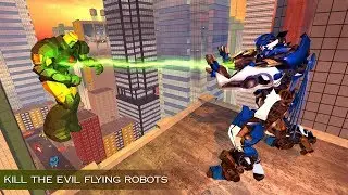 Miami Police Helicopter Transform Robot Wars Game (By White Sand - 3D Games Studio) Gameplay HD