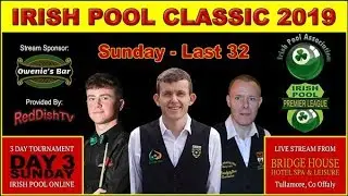 IRISH POOL CLASSIC 2019 - (SUNDAY) Ireland's Eightball Tour - Bridge House Hotel, Tullamore