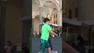 The Scientist (Busking in Lucca)