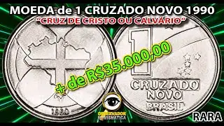MOEDA CRUZ DE CRISTO. 1 CRUZADO NOVO