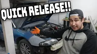Installing STEALTHY bumper quick release mounts | Quik Latches | 1995 Mitsubishi Eclipse Build