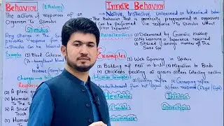 Innate behavior class 12 Biology| Behavior introduction| MDCAT Biology