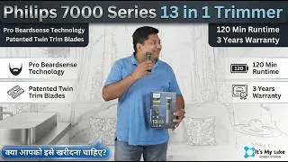 Philips series 7000 13In1 Precision Trimmer | Pro Beardsense Technology & Patented Twin Trim Blades