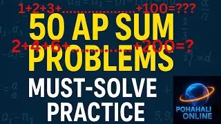 Arithmetic Progression | 50 Must-Solve Sum Problems | AP Practice Questions