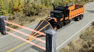 Cars vs Laser Gate #01 - BeamNG.Drive | BeamNG Trucks