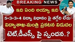 AP DSC Latest News Today | 5+3+3+4 AP NEP 2020 Latest News Today | AP TET DSC పై మంత్రి స్పందన..?