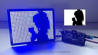 Bad Apple!! on a Digilent Basys3 FPGA with 768 pixels