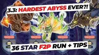 IS THIS THE HARDEST SPIRAL ABYSS? 3.3 FULL F2P RUN + TIPS! | Genshin Impact 3.3