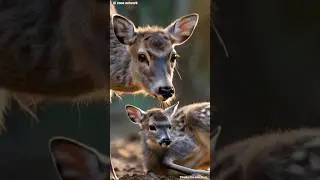Nanhi Chiriya aur Rehmdil Hiran🕊️🦌#ai #trending #viral #motivation #animation #shortvideo