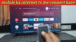 android tv me wifi connect kaise kare | tv me mobile ka internet kaise connect kare