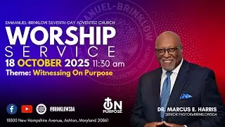 SABBATH OCTOBER 18 AT 11:30 AM | Dr. Marcus Harris