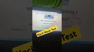 NPCIL Assistant grade 1 Mock Test Ready || NPCIL Assistant grade 1 Mock Test #npcil