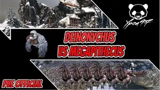 Alpha Megapithecus VS Deinonyches - Island Bosses Made Easy | ARK: Survival Evolved