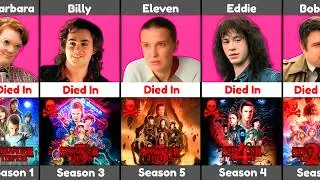 Stranger Things Character Death by Season I Season 1 to 5