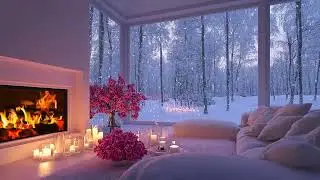 🔥🎹 Cozy Piano Fireplace Ambience | Gentle Piano & Crackling Fire | Relax Study Focus Calm