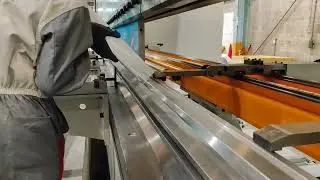 test bending on YSD CNC press brake 400/60 new installation
