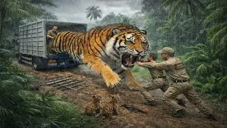 GIANT TIGER ESCAPED 😱 | Animal Cargo Truck Simulator 3D