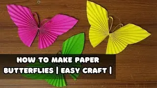 How to make paper butterflies | Easy craft | DIY crafts #questdiy