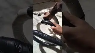 Air conditioner copper pipe insulation | AC pipe pvc tube wrapping #shorts