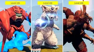 All 100 LVL New Orginal Kaijus Gameplay In Kaiju Universe !