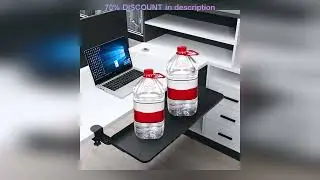 A must-have product! Slide Out Computer Keyboard Drawer Height Adjustable Mouse Tray for Typing Cl