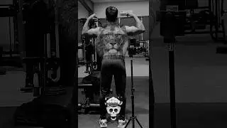 Lion on Back🦁 #lion #back #gym #subscribe #support #shorts #viral #fyp #gymmotivation #like #comment