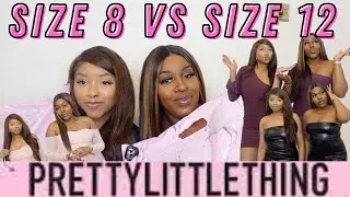 SIZE 12 VS SIZE 8 TRY ON SAME PRETTY LITTLE THING OUTFITS | ZOE LDN