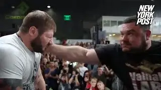 Beefy Russians slap the hell out of each other for $400 | New York Post