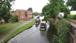 Picturesque Canal at Lymm in Warrington