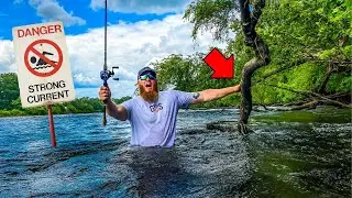 River Fishing GONE WRONG (BIG Mistake!!)