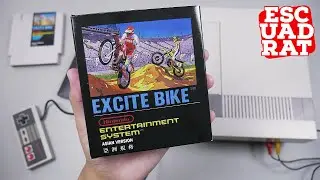 EXCITE BIKE NES 1984 Indonesia, Unboxing & Gameplay ExciteBike Nintendo Entertainment System