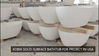 KOBIA SOLID SURFACE BATHTUB FOR PROJECT IN THE USA