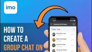 How do I create a group chat on imo